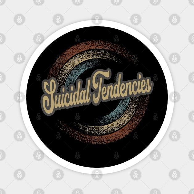 Suicidal Tendencies Circular Fade Magnet by anotherquicksand